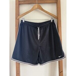Women’s Y2K Nike Athletic Basketball Sport Shorts Athletic Black White Size M